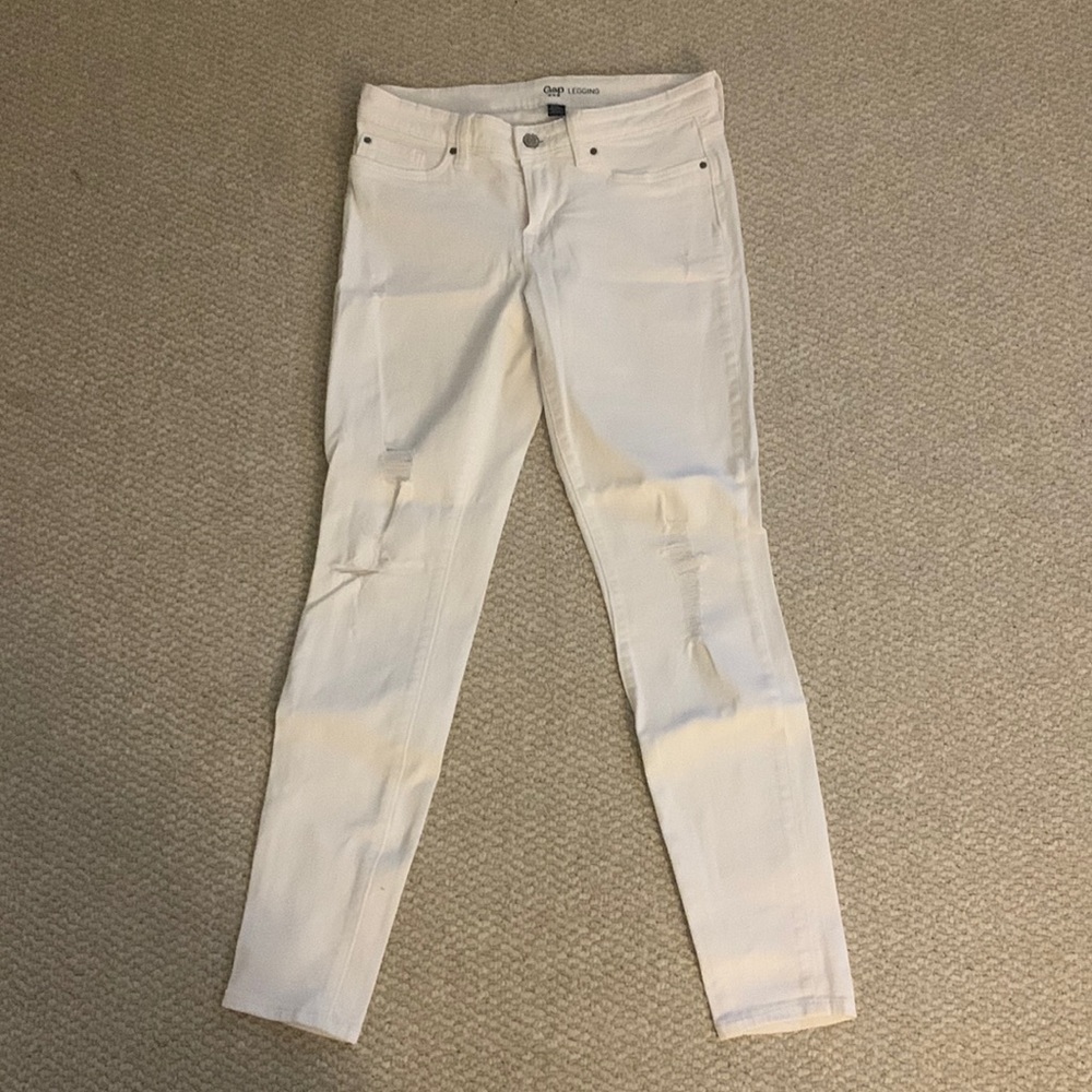 Gap White Skinny Jeans